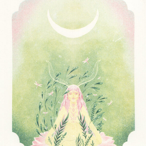 Risography Print "Moon Queen"